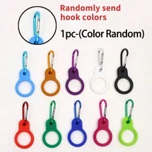 1/2/3 件/套重型铝制钩环带橡胶扣，用于固定水瓶 - 非常适合露营和徒步旅行，有 11 种颜色可供选择，是旅行爱好者的最佳礼物。