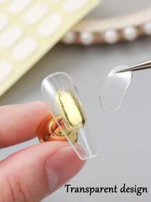 FULL BEAUTY 400片装美甲双面胶带，适用于假指甲展示架工具，美甲粘合条，无痕美甲展示（不含支架），美甲用品，美甲工具，美甲艺术工具，返校季，美甲，按压式美甲工具 - 彩色 - 查看 2