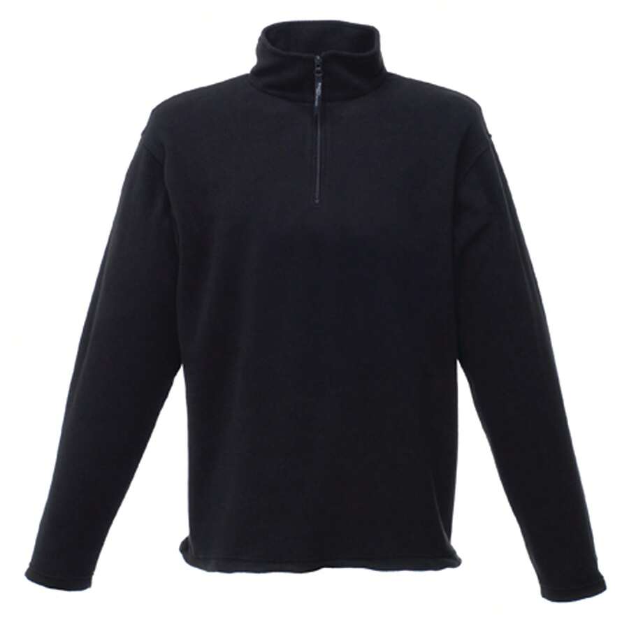 Regatta Mens Micro Zip Neck Fleece Top (Black) - Black - View 1