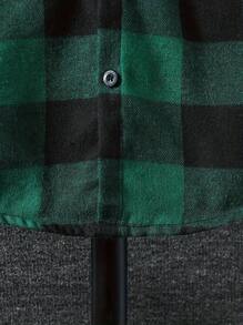 Boys' Plaid Shacket, Classic Collared Long Sleeve Plaid Shirt, Fashionable For Spring & Summer