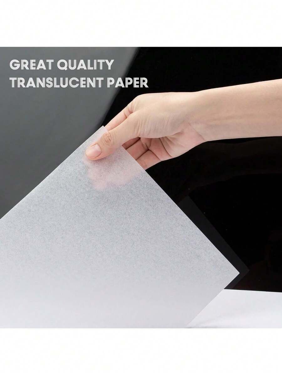 Transfer Paper Tracing Paper For Drawing Trace Paper 200 Sheets White Translucent Tracing Paper On Artist Lettering Sketch Drawing For Pencil Ink Markers A4 Size 6.9 X 9.7 Inch - Multicolor - View 1