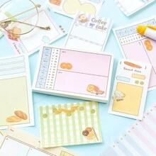 100-Sheet Kawaii Memo Pad: Cute Office Stationery Notepad - Colourful - View 1