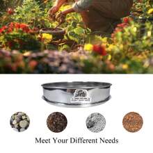 Soil Sifter 12 In (1/4'' Mesh Screen) Stackable Dirt Sifter For Soil Sand Rocks And Compost - one-size - View 5