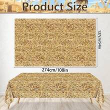 3 pièces Nappes jetables thème western cowboy et ferme, décoration de fête d'anniversaire, taille 137 cm * 274 cm, Noël