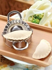 2pcs Stainless Steel Dumpling Maker Press,Stainless Steel Dumpling Mold,Mold - Wonton Mould, Easy-Tool For Dumpling Wrapper Dough Stamp Cutter Pastry Pie Making Kitchen Baking Assistant, For Making Dumplings And Pastries Kitchen Handmade Dumpling Wrapping Tool, Meat Filled Cake Roller, Dough Cutter And Shaping Tool