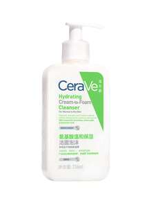 CeraVe 保濕乳霜潔面慕斯 236ml | 適合所有膚質 | 二合一潔面卸妝 | 氨基酸溫和肌膚清潔 | 塗抹時呈乳霜狀，加水搓揉後轉化為濃密泡沫，有效去除污垢和彩妝，不剝奪天然水分，不讓肌膚感到緊繃乾燥 - Amino Acid 236ml - 查看 7