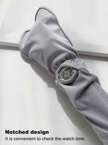 1 زوج أكمام ذراع من الحرير الرقيق، قفازات واقية من الشمس قابلة للتنفس من دون جنس للقيادة، مقاس كبير فضفاض