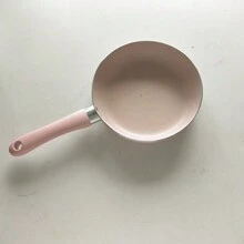 6.5 Inch Pink Aluminum Non-Stick Mini Frying Pan With Silicone Handle, Suitable For Gas Stoves Seafood Boil - Pink - View 4
