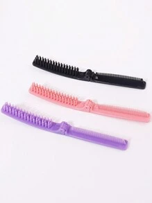 1 Portable Double-Sided Fine Tooth Travel Comb, Foldable Comb, Massage Comb, Anti-Static Comb, Pocket Comb, Styling And Hairdressing Tool,Back To School,Travel Holiday Essentials,Hair Accessories For Women - Multicolor - View 5