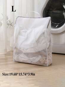 1 件网状洗衣袋洗漱袋、旅行网状洗衣洗漱袋、内衣洗衣篮洗衣袋收纳袋网洗衣机袋大容量脏衣袋、防变形衣物储物箱、耐用可重复使用烘干袋、织物机洗专用袋洗涤防护袋、适用于衬衫、长袜、服装和洗衣、家庭整理、适用于精致衣物、内衣、袜子和内衣返校用品