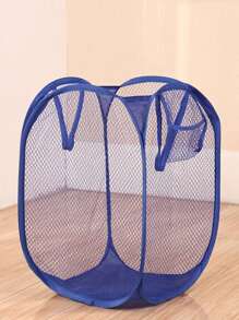 2pcs Multi-Color Kids' Foldable Laundry Basket, Minimalist Multipurpose Storage Basket For Clothes, Toys