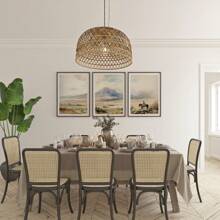 3 套西部牛仔壁画复古帆布印刷画乡村西南海报沙漠风景装饰卧室、客厅或办公室农舍无框 - 彩色 - 查看 2