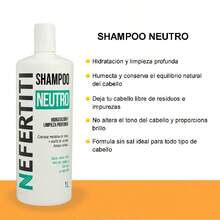 Champú Neutro Para Limpieza Profunda Sin Sal Todo Tipo De Cabello 1L - transparente - Ver 7