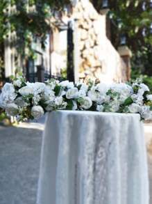 1pc Wedding Arch Flowers,3.28ft Artificial Flowers Arrangement Swag, Silk Fake Peonies Rose Floral Row For Wedding Backdrop Decor DIY Party Ceremony For Wedding Decoration, Valentine'S Day Decor, Birthday Decor, Anniversary Decor, Holiday Decor, Graduation Decoration, Party Decor Supplies - 白色 - 查看 4