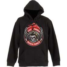 Five Finger Death Punch Unisex Pullover Hoodie: Bomber Patch - 48-Hour Fast Shipping!  - Black - View 1