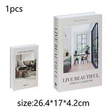 Sách trang trí không thể mở, Sách trang trí sang trọng phong cách hiện đại, Trang trí bàn cà phê, Trang trí nhà cửa, Đạo cụ chụp ảnh - Nhiều màu - Xem 15
