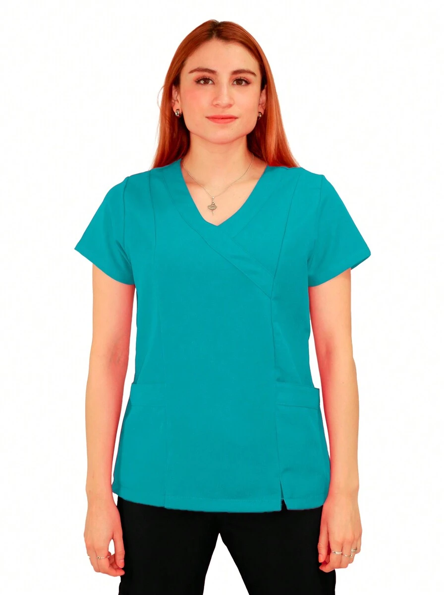 Scrub Tops - Green - View 1