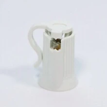 100PCS C7 E12 Replacement Bulb Sockets, C7 White Socket SPT-1 Christmas String Light Replacement Lamp Holder(E12, White)