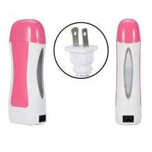 Kit de Depilación Profesional Completo con Cera Depiladora - Práctico y Eficaz Depilado -  Óptimo para Uso Doméstico y Salones de Belleza - Consigue una Piel Suave y Radiant,Máquina portátil fundidora de cera eléctrica para depilación con mano, calentador de cera roll-on de epilador y herramientas para el cuidado de la piel depilatorio - Rosa - Ver 4