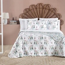 Valley Bedspread SINGLE + 1 Pillow Holder Matelada Velvety Touch - Maggie - Xem 1