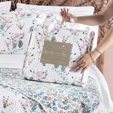 Valley Bedspread SINGLE + 1 Pillow Holder Matelada Velvety Touch - Maggie - Xem 6