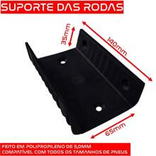 Suporte de Parede Para Bicicleta UNIVERSAL PEDAL Com Furo Para Cadeado