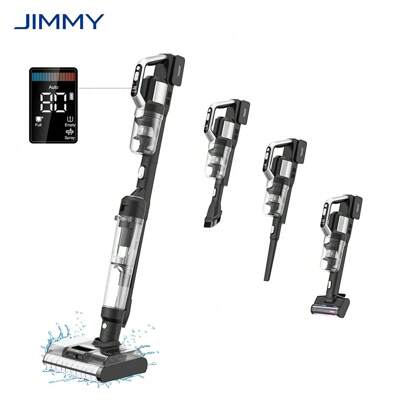 JIMMY JIMMY PW11 Pro Bezprzewodowy odkurzacz i pralka 4 w 1, moc 460 W, podwójne czyszczenie za pomocą dwóch szczotek, szybkie suszenie ciepłym powietrzem, wyświetlacz LED, płaska konstrukcja 180°