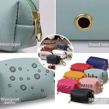 1 pièce Porte-sac à déjections canines, porte-sac à déchets pour chien, distributeur de sacs à déjections pour chien , distributeur de sacs à déchets pour chien - Bleu ciel - Voir 10