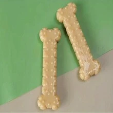 狗玩具花生有香味尼龍材料耐咬牙玩具 - 黃色 - 查看 3