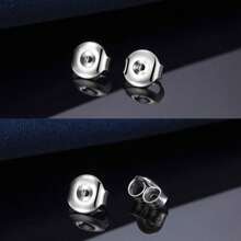 50Pcs/100Pcs Stainless Steel Earring Backs Replacements, Hypoallergenic Earring Pin Backs, Secure Ear Locking For Stud Nut For Posts, 6.5mm