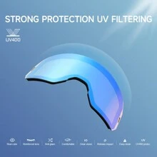 1 件 NANDN SNOW 滑雪镜，带双镜片，防雾和防紫外线，适合滑雪和单板滑雪，男女通用 - 彩色 - 查看 8