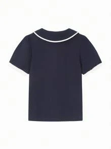 Balabala Poloshirt mit Kragen für Tween Mädchen für die Schule