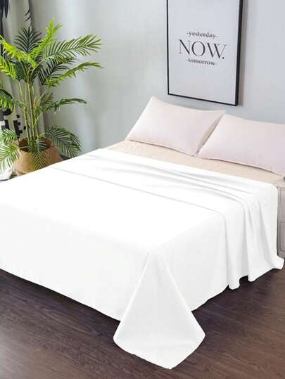 Top Soft Flat Sheet For Bed - Available In Twin, Full, Queen And King Size!
