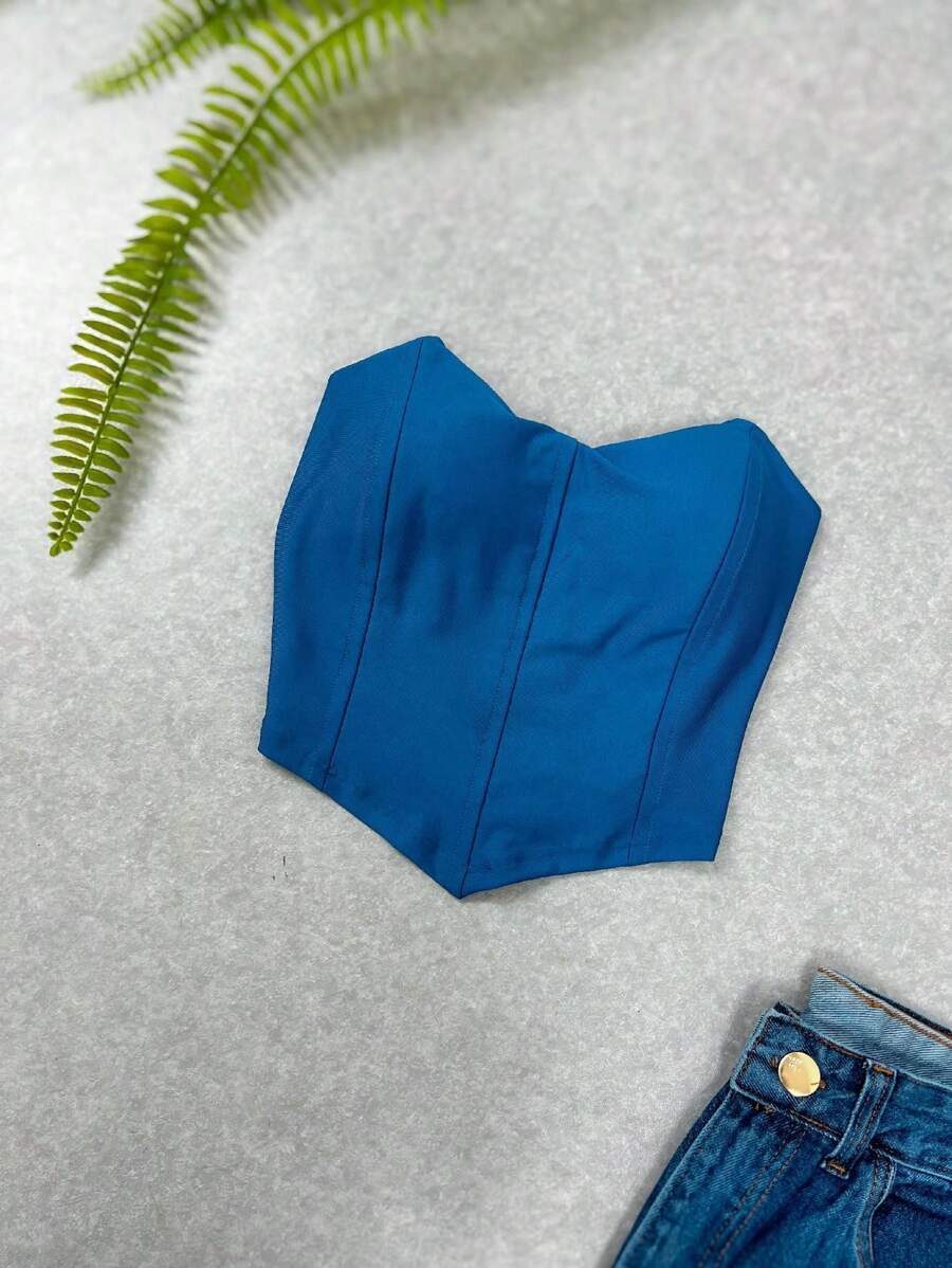 Strapless Suplex Corset - 青碧色 - 查看 1