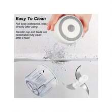 250ml 电动绞肉机蒜泥捣碎机 USB 充电式蒜泥机蒜泥机绞肉机小型家用蒜泥捣碎机 - 彩色 - 查看 6