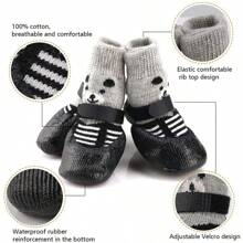 Waterproof Dog/Cat Boots, Rain/Snow Pet Booties, Anti-Slip Puppy Socks With Adjustable Drawstring
