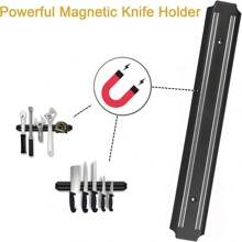 Multipurpose Magnetic Knife Rack(15 Inch X Set Of 2) Magnetic Knife Storage Strip, Knife Holder, Knife Rack, Knife Strip, Kitchen Utensil Holder, Tool Holder