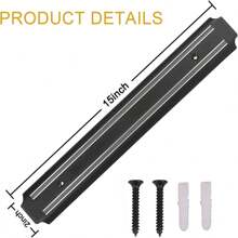 Multipurpose Magnetic Knife Rack(15 Inch X Set Of 2) Magnetic Knife Storage Strip, Knife Holder, Knife Rack, Knife Strip, Kitchen Utensil Holder, Tool Holder