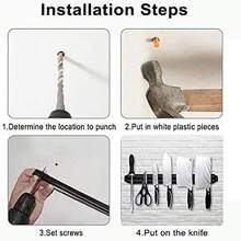 Multipurpose Magnetic Knife Rack(15 Inch X Set Of 2) Magnetic Knife Storage Strip, Knife Holder, Knife Rack, Knife Strip, Kitchen Utensil Holder, Tool Holder