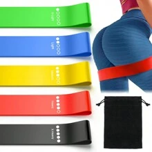 Resistance Bands, Exercise Workout Bands For Women And Men, 5 Set Of Stretch Bands For Booty Legs, Pilates Flexbands - Multicolor - View 2