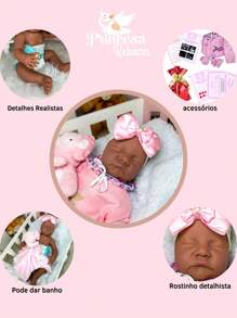 Bebe Reborn 100% Silicone Original Realista Boneca Menina