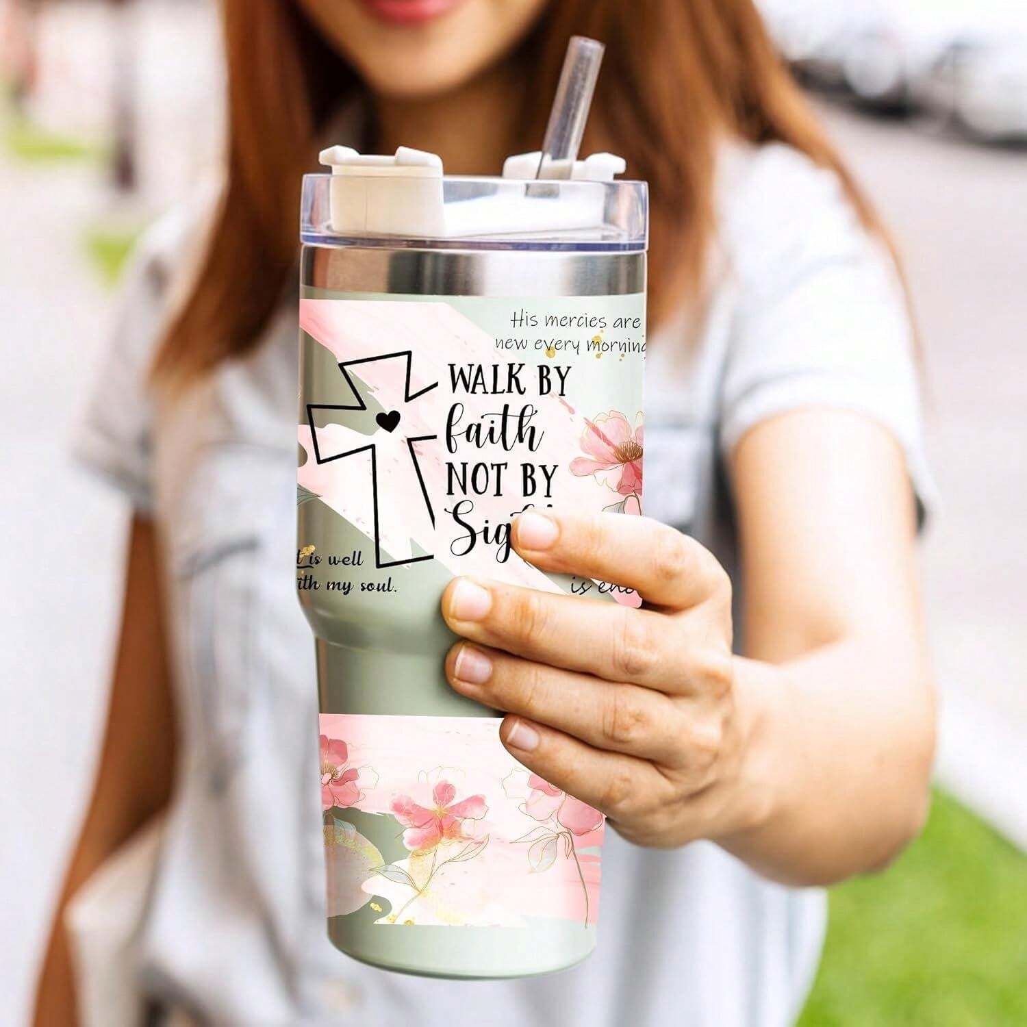 Calcomanías De Envoltura De Tazas UV DTF – 8 Hojas De Versículo Bíblico UV DTF Envolturas Para Vasos De 16 Onzas, Calcomanías De Diente De León Mariposa Uvdtf Tranfer, Just Breathe