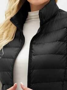 ZIAI ZIAI Women Stand Collar Lightweight Short Down Vest In Multicolor Casual Outdoor Autumn Winter Vest For Women