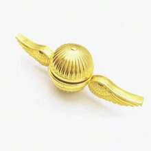 1 PC Fidget Hand Spinner Gift For Fans Of The Medieval Magical Wizardry World Stress Anxiety ADHD Relief Fidgets Toy Metal - Gold - View 1