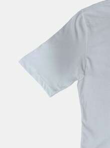 SHEIN Blusa Cropped Feminina Gola Alta Minimalista 100% Algodão BCI Ecologico