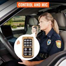 Police Siren PA System 200W 8 Sound Loud Car Warning Police Fire Emergency Alarm Fire Siren 1 Horn PA Speaker MIC System Vehicle Siren - 黑色 - 查看 10
