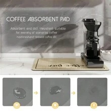 1 PC  Versatile  Marble Print Quick-Dry Mat With Non-Slip RubberBacking -  Washing Machine DustCover, Coffee Maker & Utensil Drying