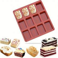 1 Pezzo In Silicone 9-cavity Brownie Cake & Cubo Di Ghiaccio & Sapone Fatto A Mano & Pane & Gelatina & Ghiacciolo & Panna Cotta & Flan Stampo