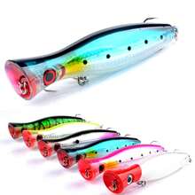Simulated Fishing Bait Topwater Fishing Lures GT Popper Lures Saltwater Popper Lures Floating Fishing Lures Tuna Popper Lures With 3X Strong Hook Surf Fishing
