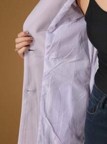Women Coats - Màu tím hoa cà - Xem 3